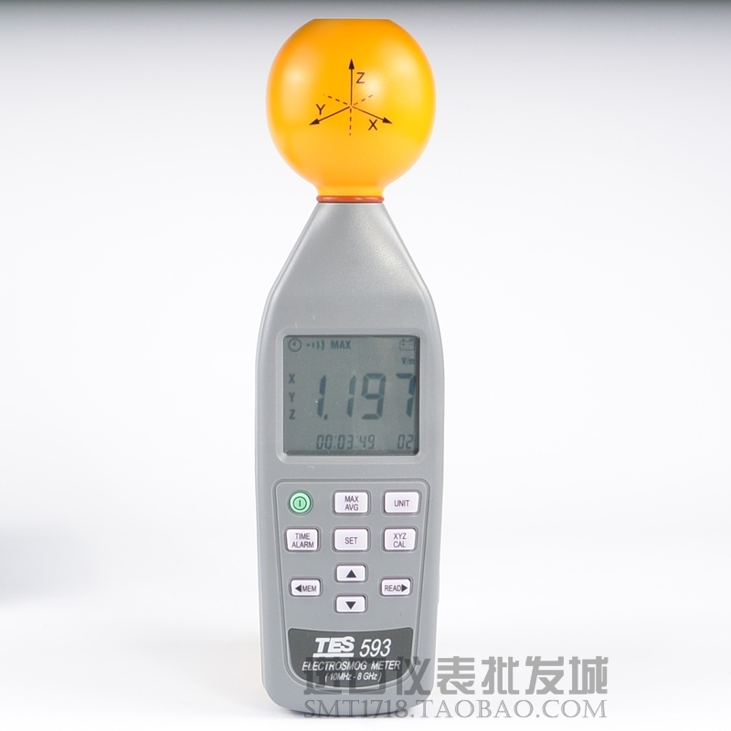台湾泰仕TES-593高频电磁波污染强度计